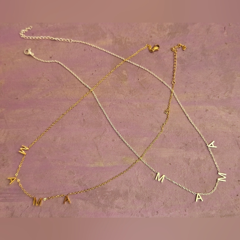 NEW Gold or Silver 'MAMA' Necklace - Picture 2 of 11